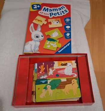 Jeux éducatif  2 ans puzzle  (maman et ses petits)