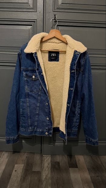 Veste jean moumoute Zara 