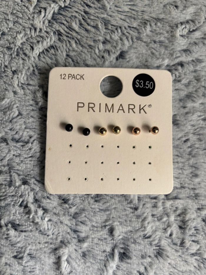 Lot de 3 paires de boucles d’oreilles primark