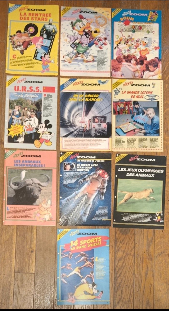 Gros lot anciens mickey zoom et planète terre vintage - photo numéro 2