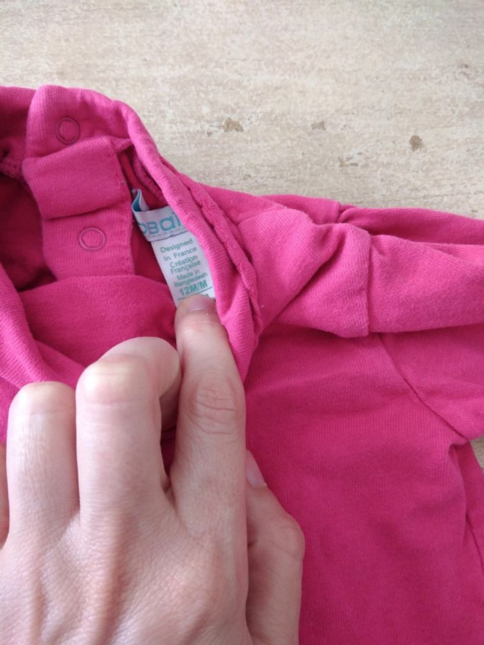 T-shirt obaibi 12mois - photo numéro 3