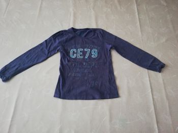 Tee shirt 6 ans marine manches longues complices