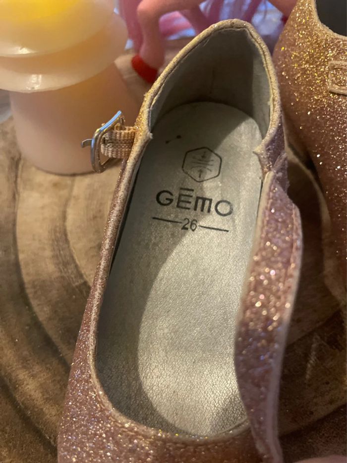 Ballerine à talons rose pailletée - photo numéro 6