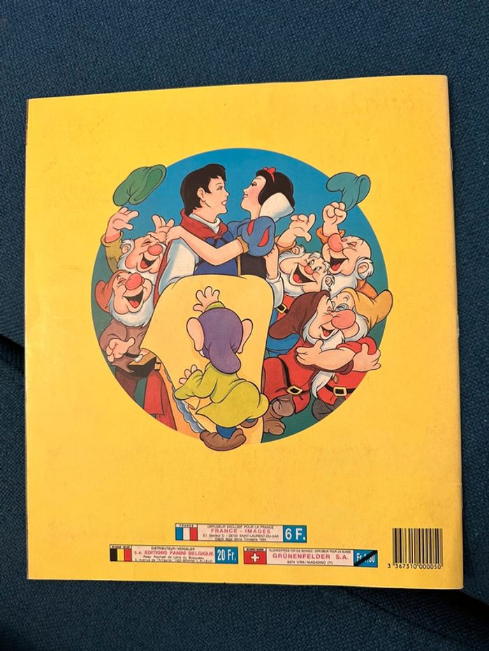 Album Panini livre complet Disney Blanche Neige Snow White stickers autocollants ancien - photo numéro 2
