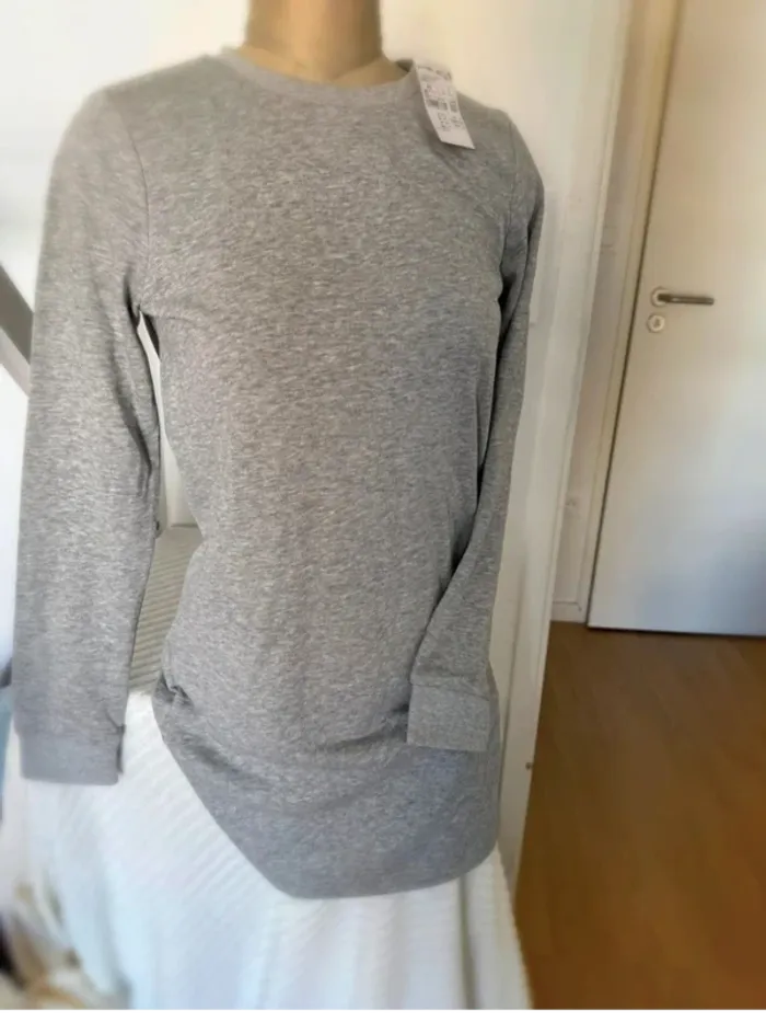 Robe gris clair - basique doux
