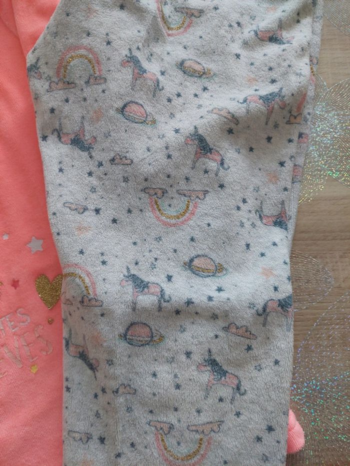 Pyjamas chaud fille licorne 10 ans - photo numéro 4