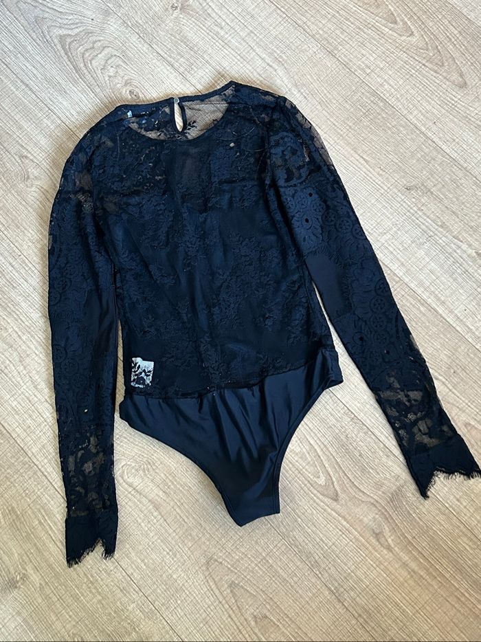 Body noir en dentelle Morgan taille XS jamais porté - photo numéro 8
