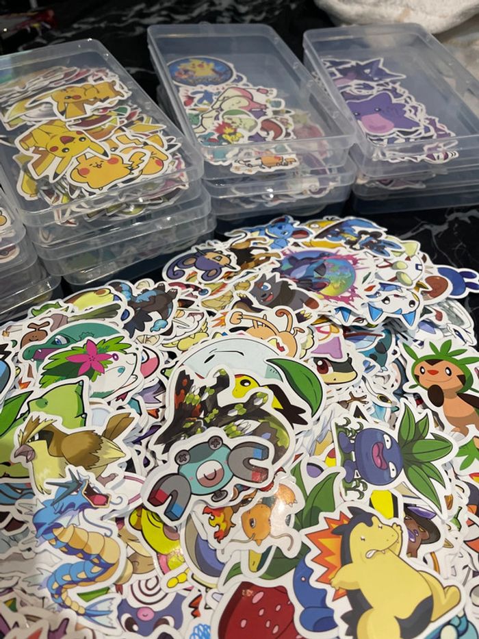 Énorme lot de stickers Pokémon - photo numéro 3