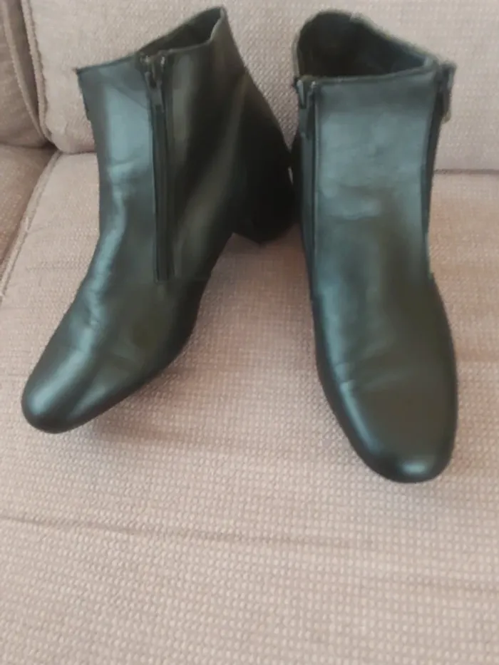 Bottines simili cuir T. 41 - photo numéro 3