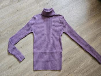 Pull col roulé