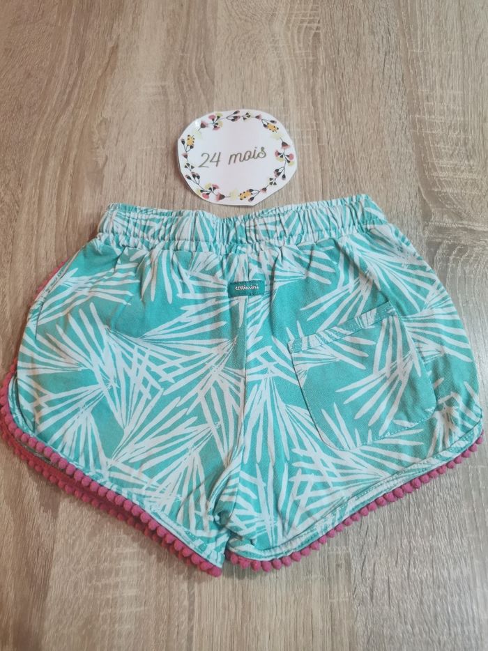 Short d'été en coton fille 2ans catimini tbe - photo numéro 3