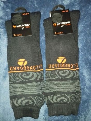 Lot 2 chaussettes ski longboard taille 36/39