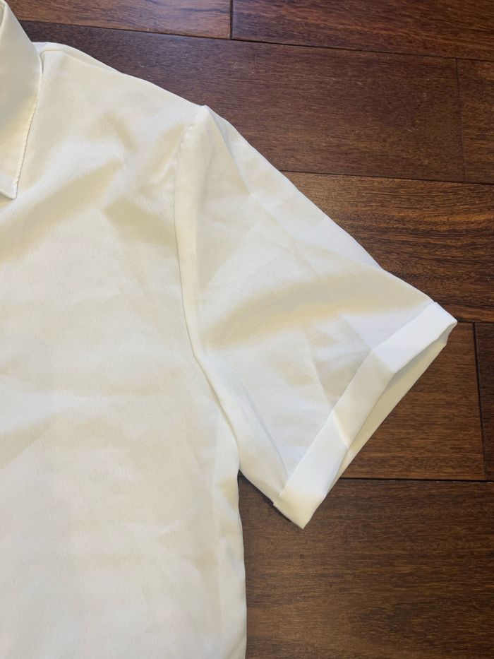 Chemise manches courtes blanche basique homme taille M - photo numéro 6