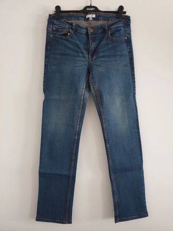 Jean bleu droit bleu La halle 42