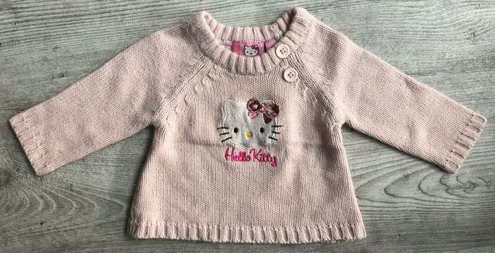 Pull rose 6 mois Hello Kitty