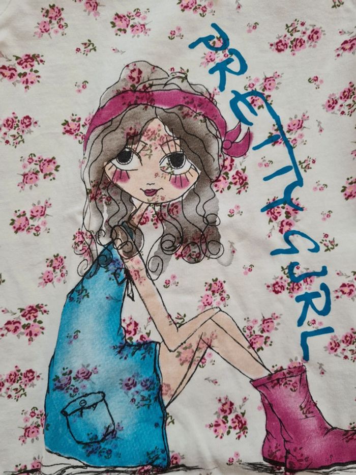 T-shirt pretty 18 mois + bandeau - photo numéro 4