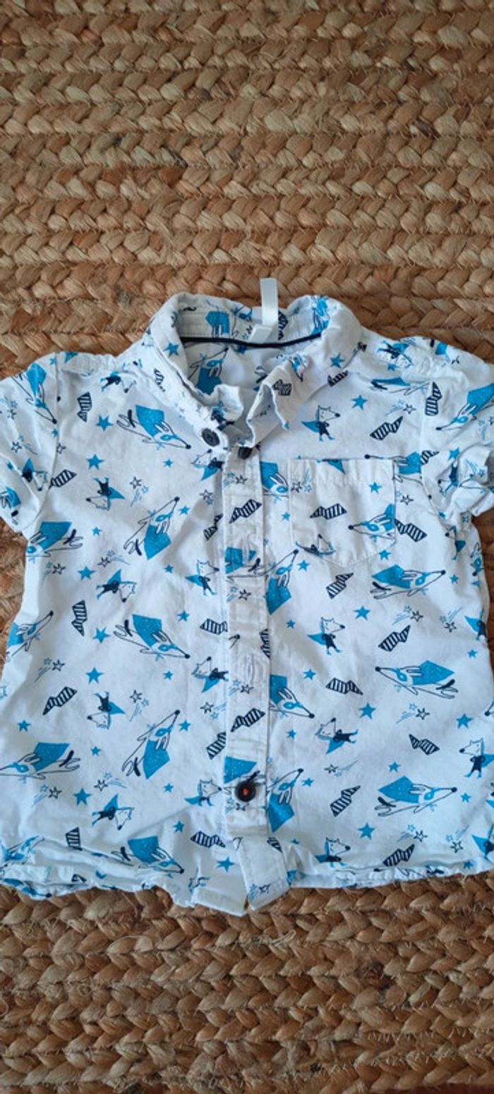 Chemise manches courtes 6 mois