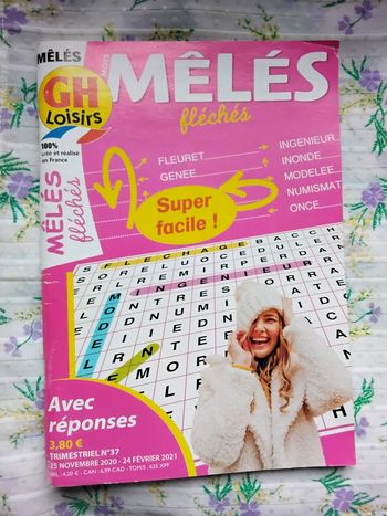 Mots mêlés fléchés numéro 37