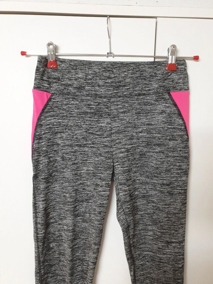 Legging gris chine/ rose S/M - photo numéro 3