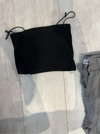 Top bandeau côtelé