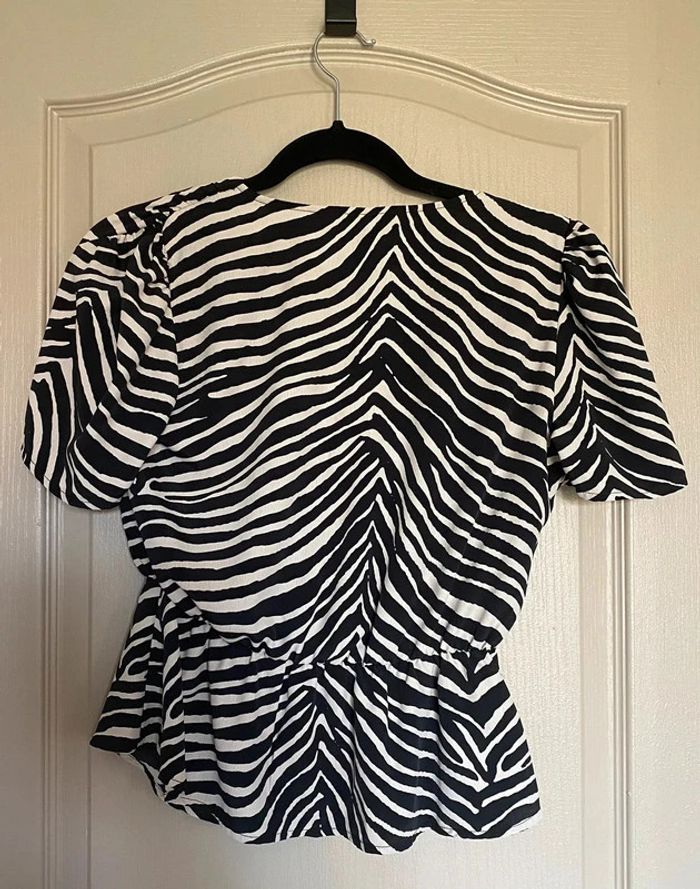 Top motifs zèbres taille XS - 34 - photo numéro 2