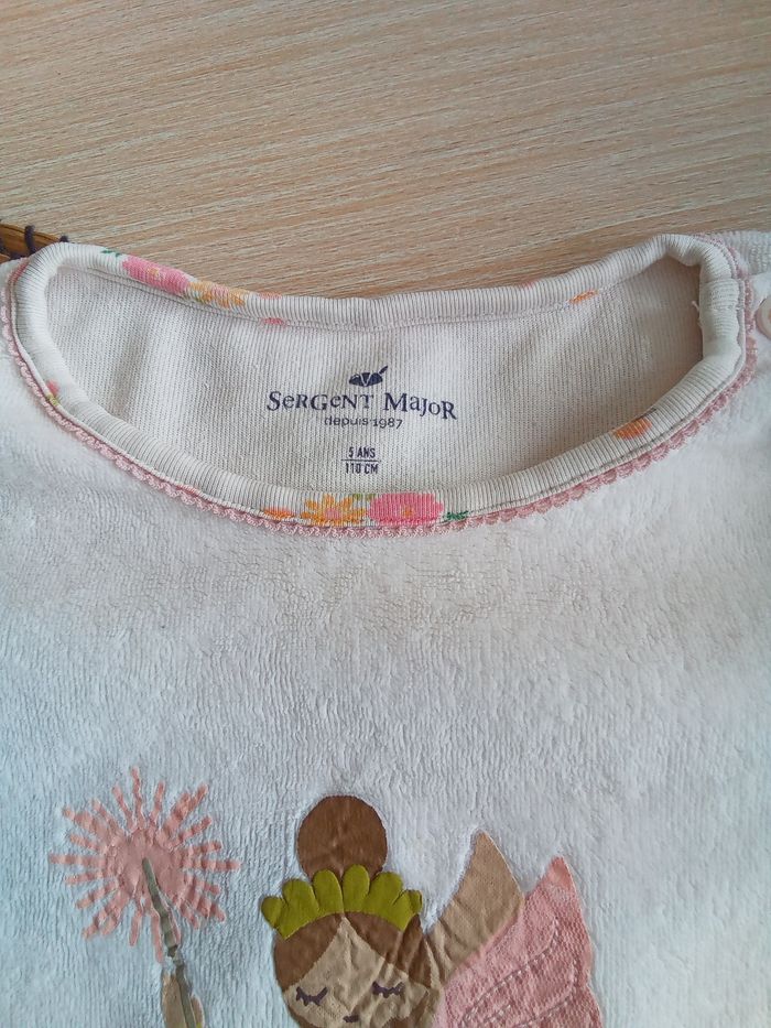 Pyjama 2 pièces en velours imprimé Sergent Major taille 5 ans - photo numéro 3