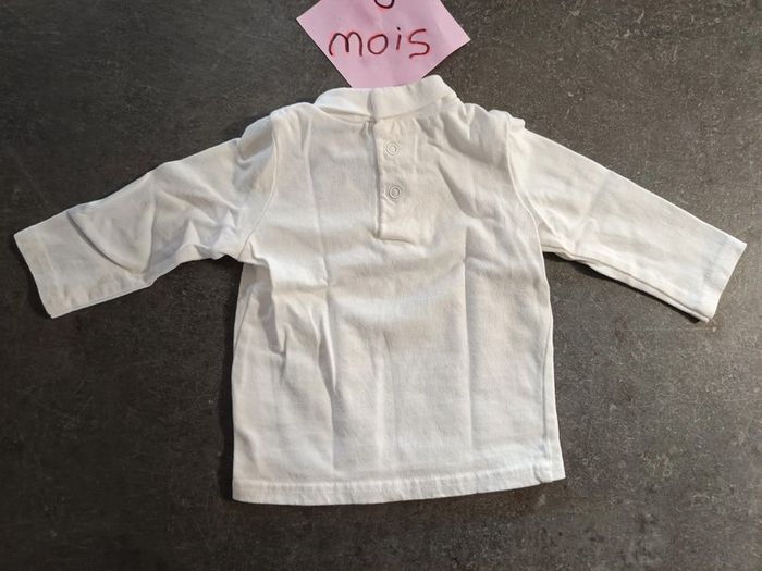 Tshirt col roulé "adorable" 6 mois - photo numéro 4