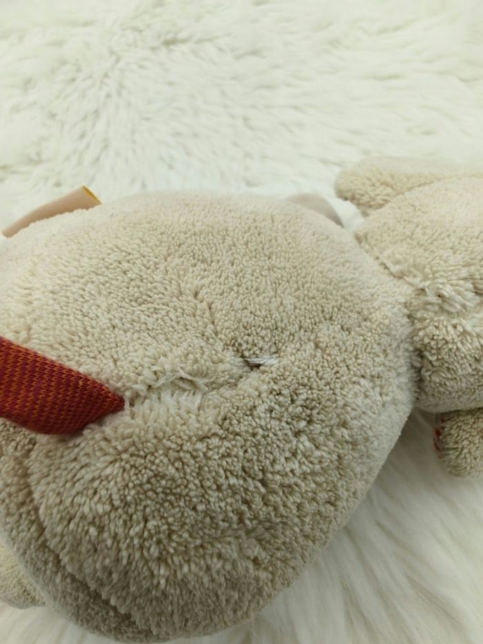 Doudou éléphant Les Papoum Moulin Roty beige et rose - photo numéro 8