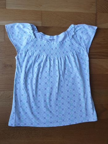 Adorable tee shirt froncé 8 ans vertbaudet