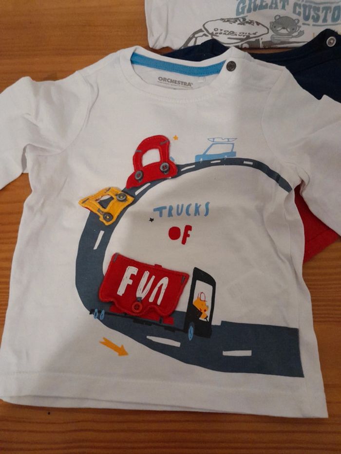 5 tee shirt manches longues Orchestra 9 mois comme neuf - photo numéro 8