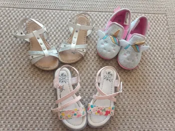 Lot de 3 paires de chaussures filles 26-26