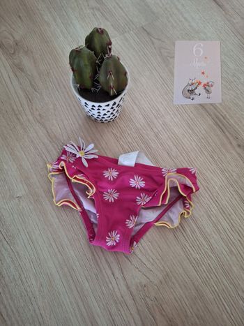 Maillot de bain 6 mois fille culotte rose