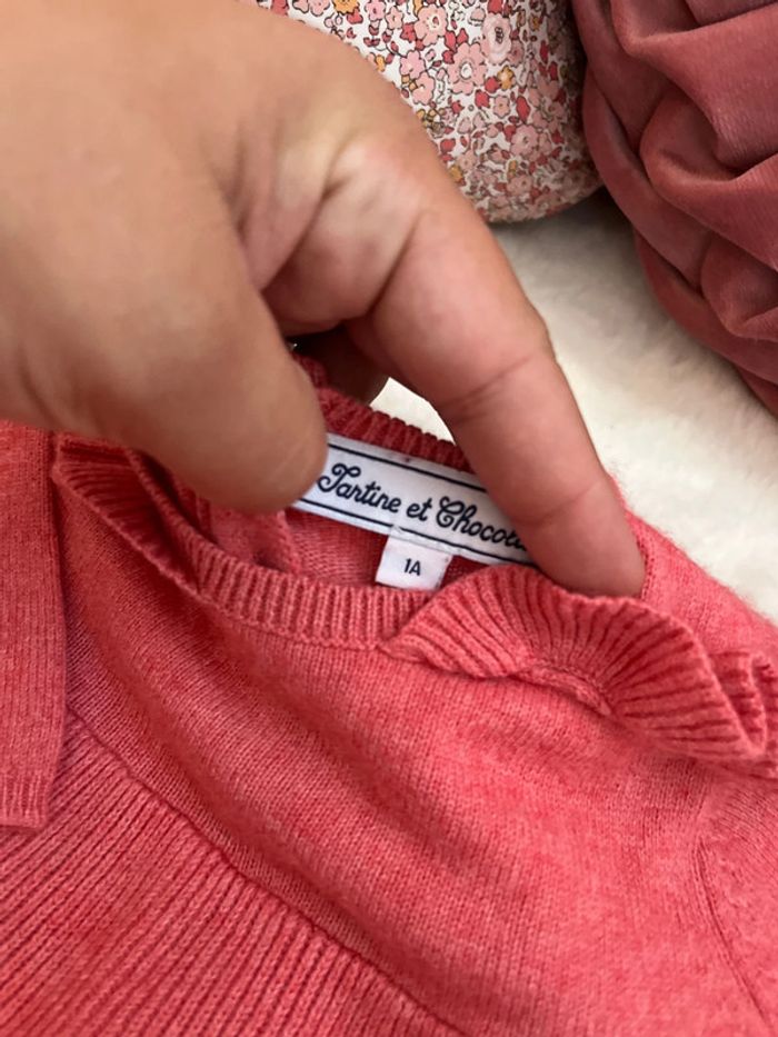 Robe corail en cachemire - photo numéro 5