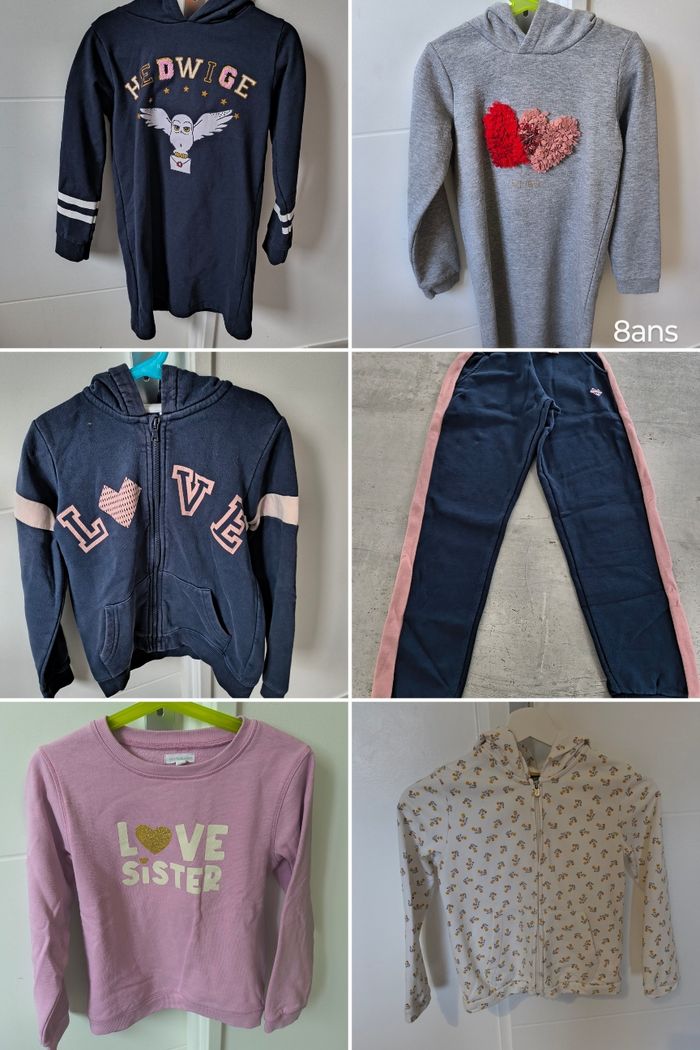 Lot vêtements fille 8ans