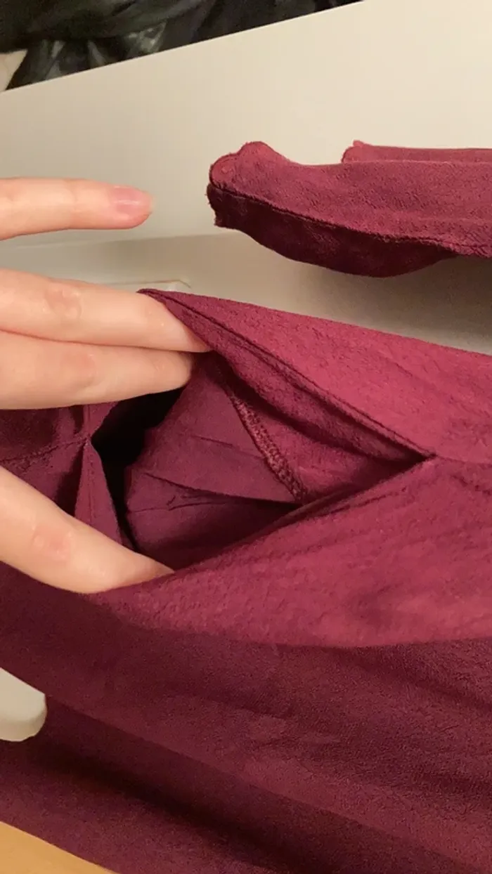 robe ample bordeau - photo numéro 4