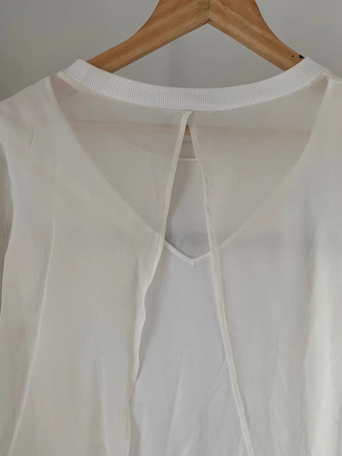 blouse Comptoir des Cotonniers blanc taille S - photo numéro 4