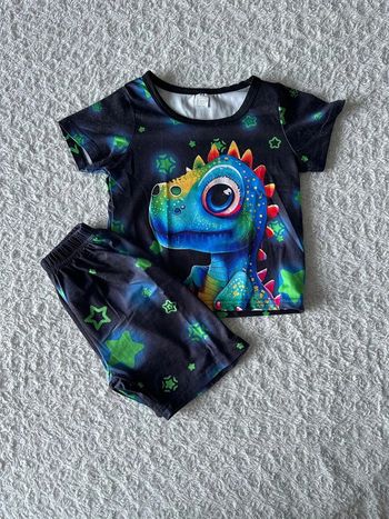 Ensemble short t-shirt dinosaure 18 mois