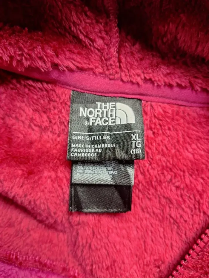 Veste polaire The North Face fille XL – Rose & bordeaux – à capuche (613) - photo numéro 11