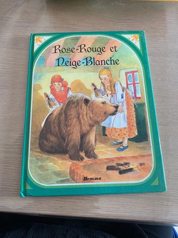 Rose rouge et neige blanche