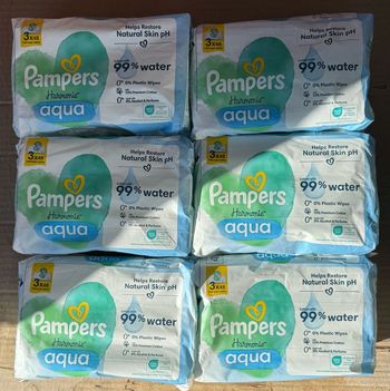 2 cartons de lingettes Aqua 