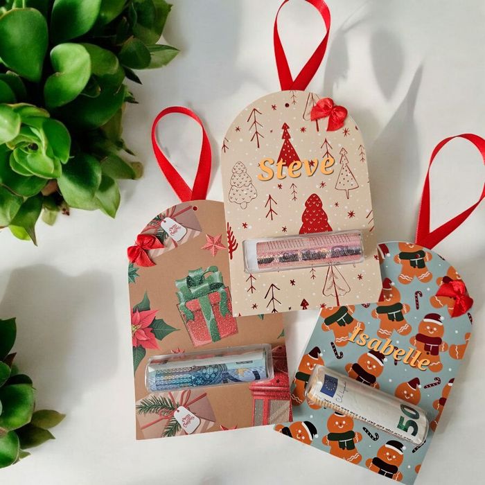 Petite enveloppe cadeau billet sapin - photo numéro 2