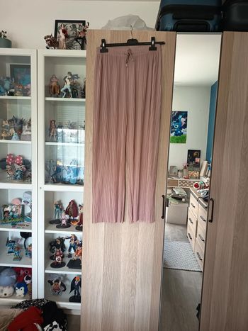 Pantalon fluide rose pâle - Taille L/XL