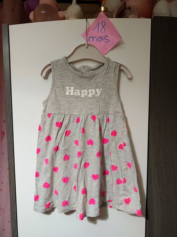 Robe été "happy"coeurs 18 mois 