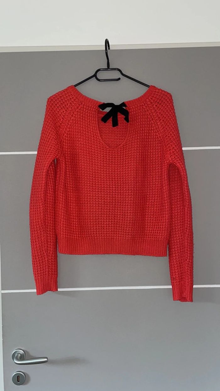 Pull en laine orange - photo numéro 2