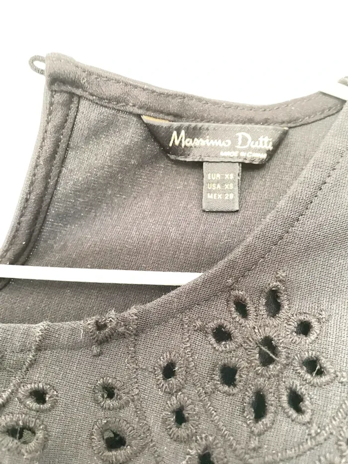La blouses noir brodée Massimo Dutti - photo numéro 8