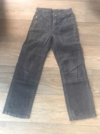 Jean gris en velours