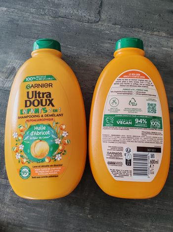 Lot 2 shampooings enfants démêlant ultra doux