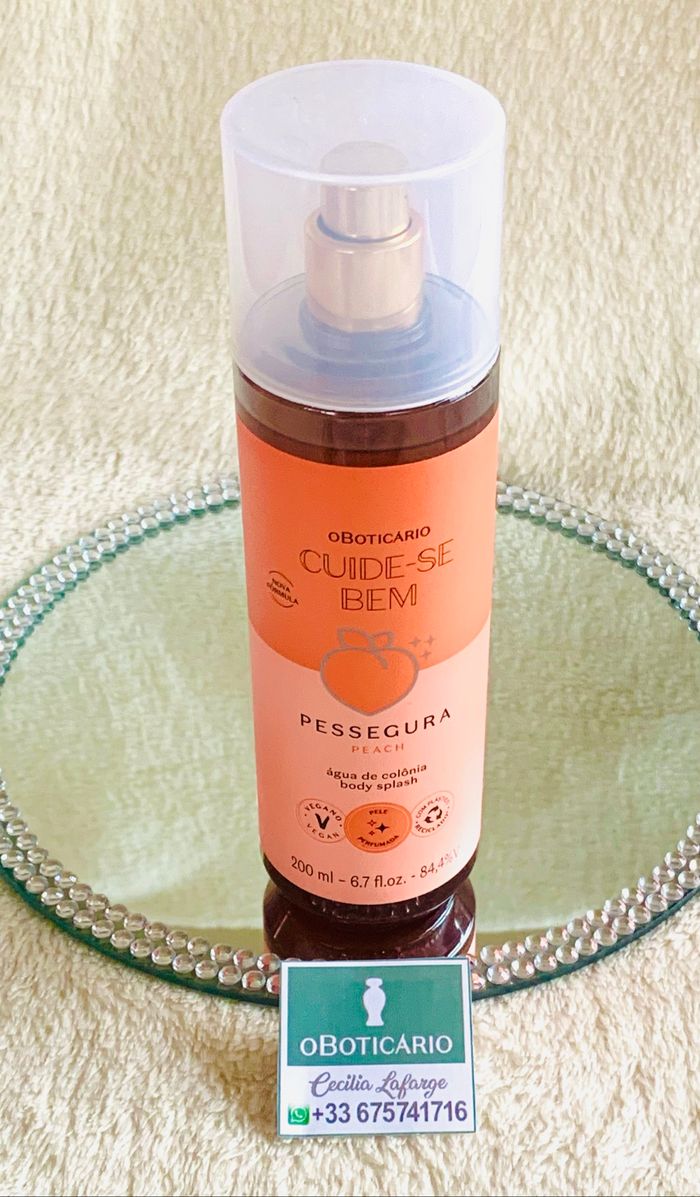 Body Splash Cuide-se Bem Pessegura, (peche, durazno) OBoticário