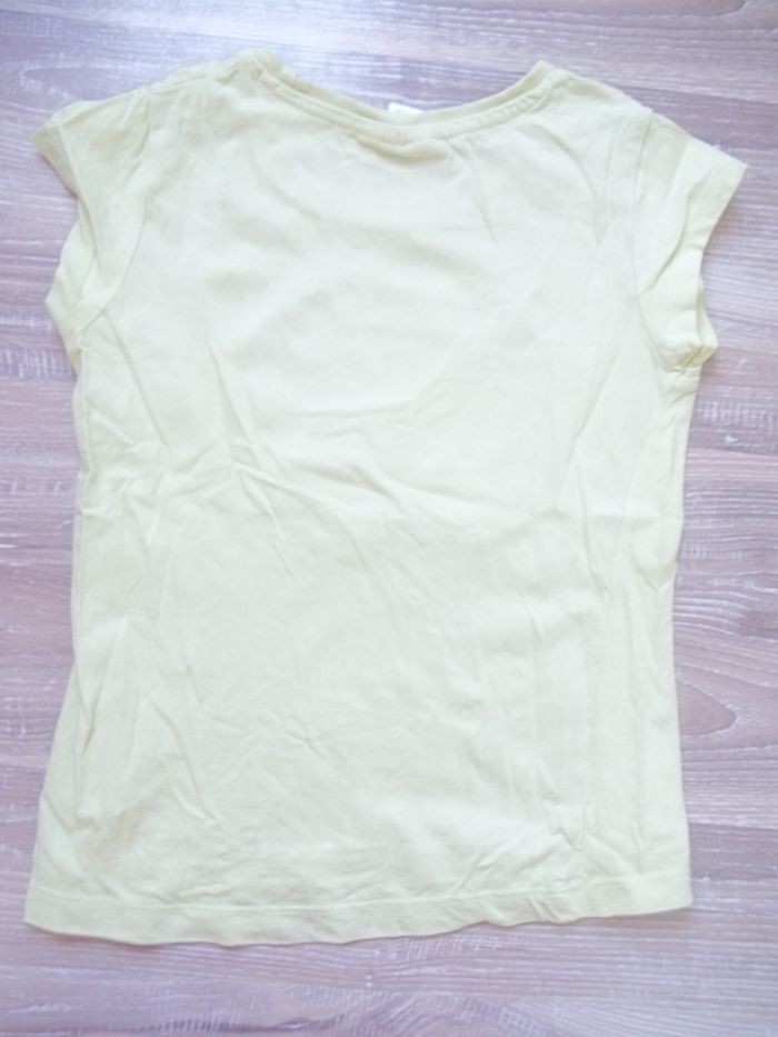 T-shirt jaune Hello Kitty (1) coeur 10 ans/138 cm - photo numéro 3