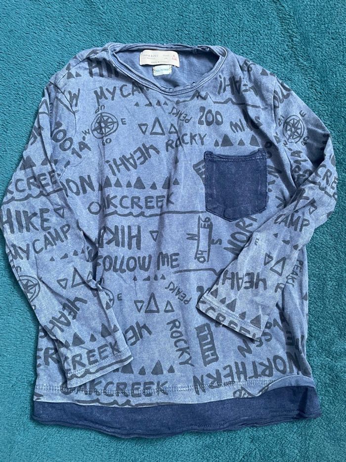 Lot 7 t shirt manches longue garçon 6 ans - photo numéro 6